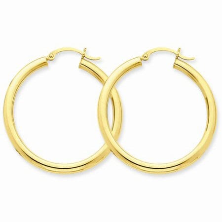 Hoop (3mm) Earrings