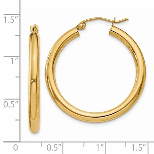 Two-tone Hoop earrings