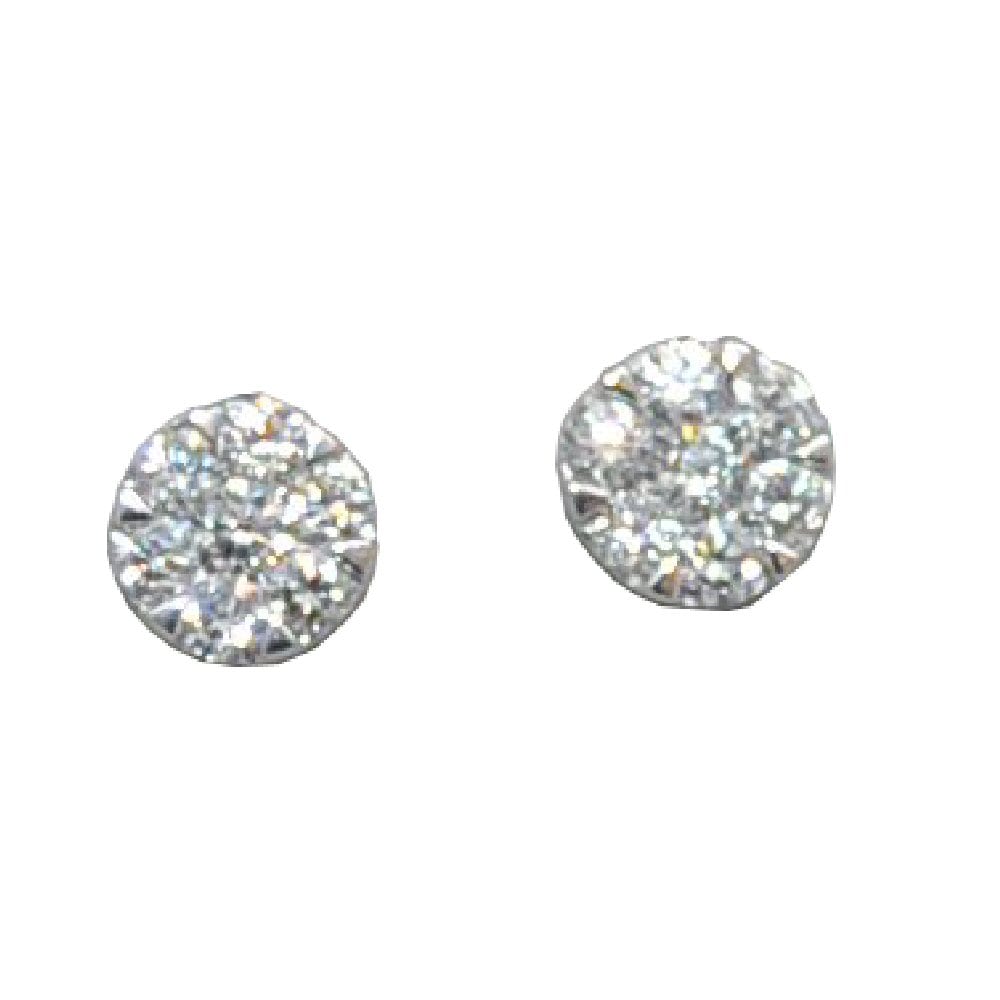 Cluster Diamond Earrings