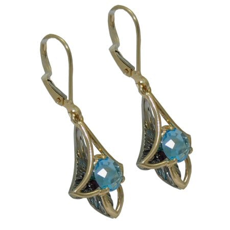 Blue Topaz Davinchi Earrings