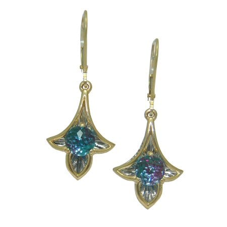 Blue Topaz Davinchi Earrings