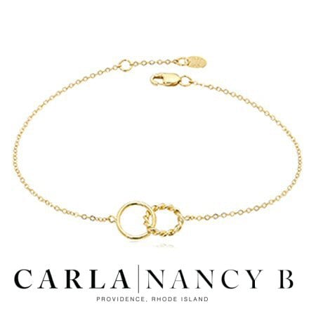 Double Circle Gold Necklace