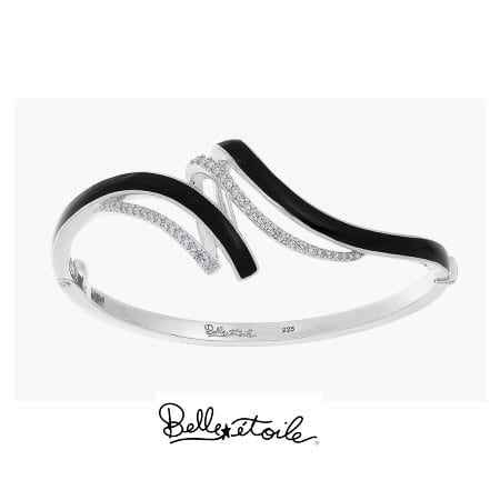 Black "Aria" Bangle Bracelet