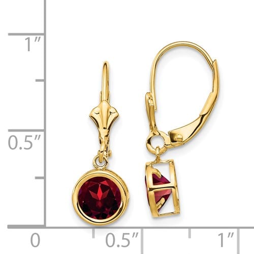 Garnet earrings