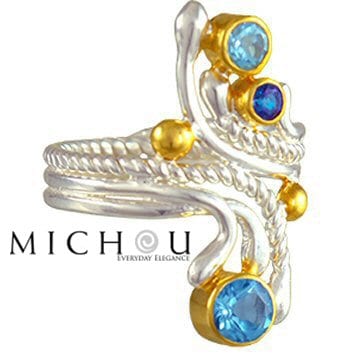 Blue topaz Ring