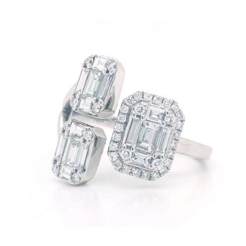 Open diamond Ring side