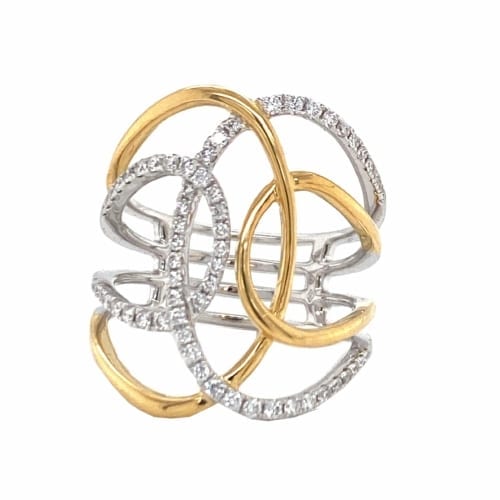 yellow and white gold diamond