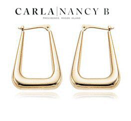 u shape hoop earrings