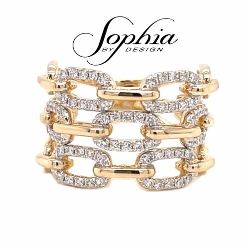 chain link diamond ring