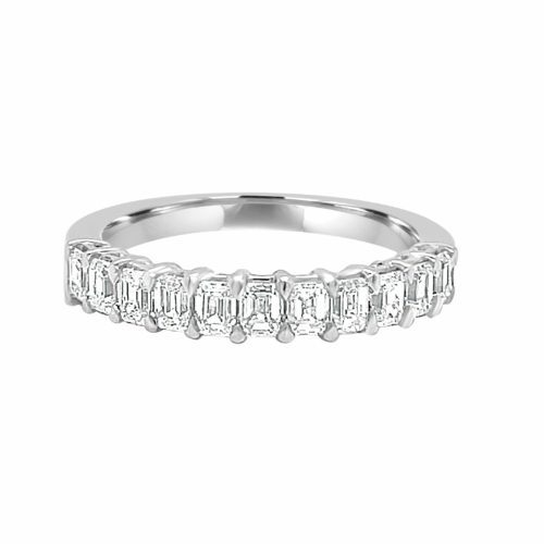 1.0 cttw. Diamond Band - emerald cut diamonds
