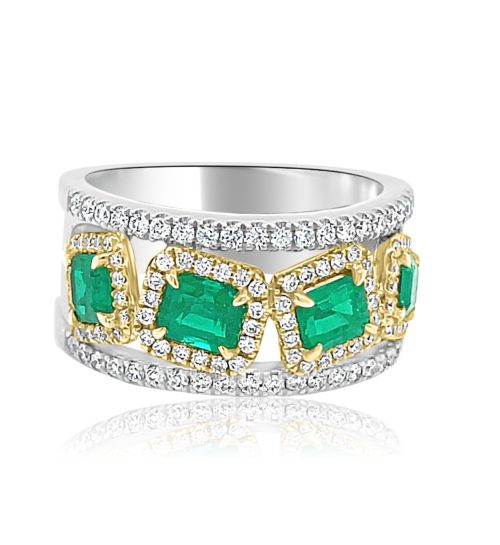 Emerald & Diamond Ring