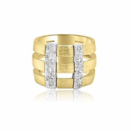 18k yellow gold diamond ring
