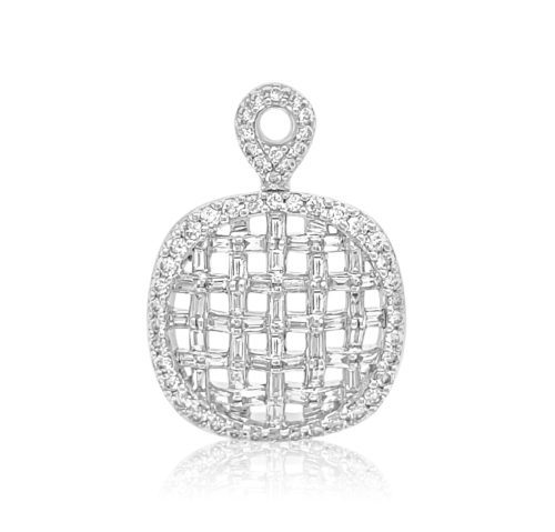 .82 cttw. Diamond Pendant (Baguettes & Round)