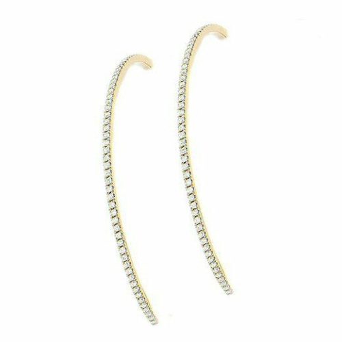 . 30 cttw. Diamond Earrings "J shape" by Facet Barcelona