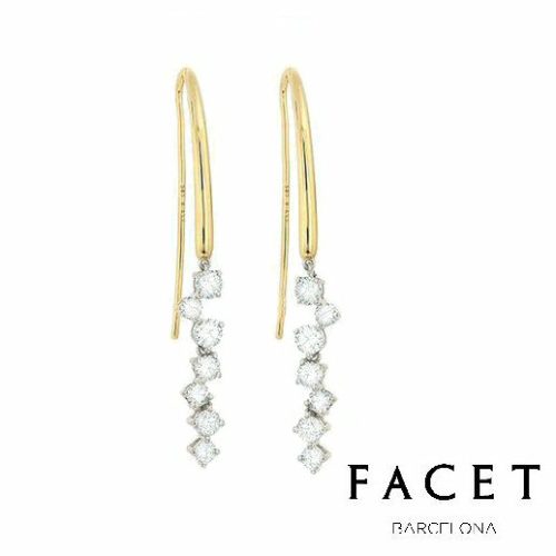 . 90 cttw. Dancing Diamond Dangling Earrings