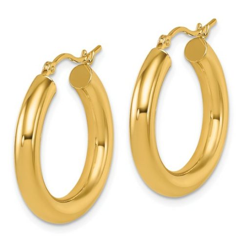 Hoop (4mm) Earrings side view