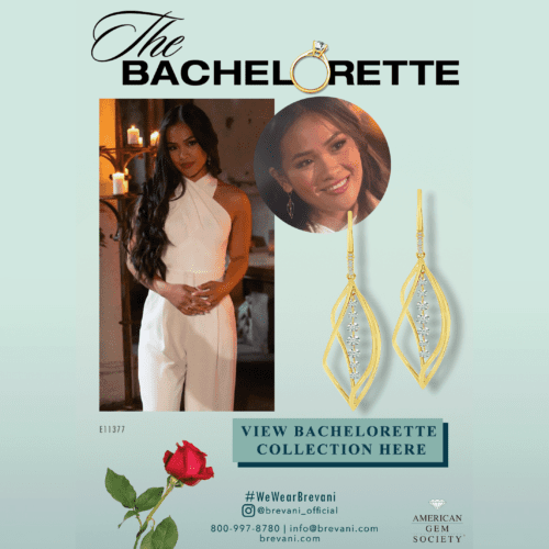 96 cttw. Diamond Earrings from Bachelorette Jenn Tran | Brevani Bachelorette Collection .
