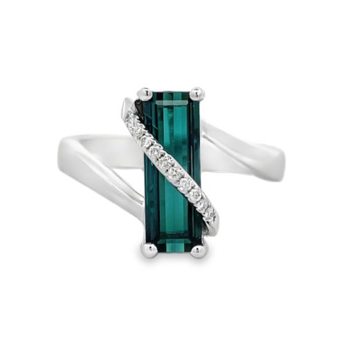 Tourmaline (Blue Green) Ring